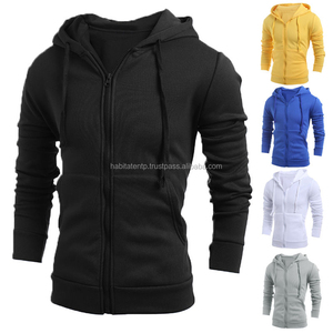 เสื้อมีฮู้ดแบบรูดซิปกันน้ำแฟชั่น2022ปักโลโก้ผ้าฝ้าย100% ขนาดพลัสไซส์ - Product Image 4