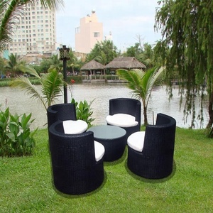 Ensemble de canapé d'extérieur en PVC poly rotin synthétique de haute qualité mobilier de jardin - Product Image 1