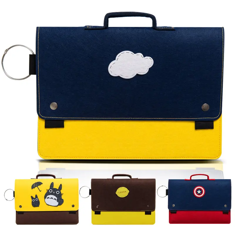 Felt Laptop Sleeve 17.3 Inch Felt Laptop Case Notebook Computer Case Carrying Case Bag Pouch with Handle for Pouch for 17 17.3"