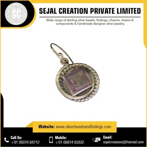 Vente en gros de pendentif en forme de cœur en pierre précieuse en argent sterling Fourniture de composants et de résultats de bijouterie fine - Product Image 4