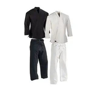 Profesyonel Karate takım elbise eğitim için toptan fiyat Judo kıyafeti pamuk malzeme Karate Judo takım elbise