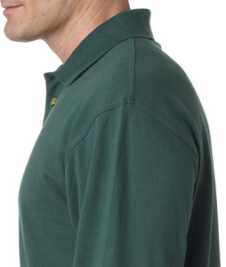 Vente en gros OEM ODM Polo pour hommes personnalisé, confortable, élégant, à manches longues, vêtement en tricot de coton, design personnalisé, uni - Product Image 4