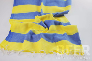 Serviettes de plage Hamam turc Double antiparasitaire, vente en gros, bain hamam, séchage polyvalent, super doux - Product Image 4