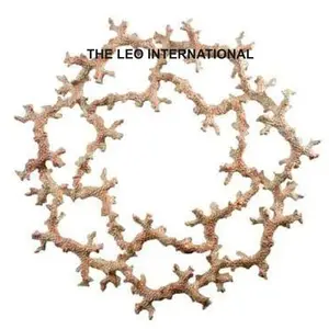 Sous-plat décoratif en aluminium motif corail, forme géométrique moderne, classique et élégant, best-seller pour la maison et la cuisine - Product Image 1