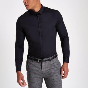 Camisa de vestir de oficina de algodón a la moda de alta calidad con diseño personalizado - Product Image 1