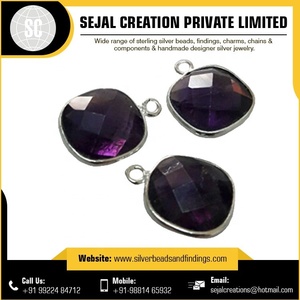 Connecteur de pierres précieuses OEM avec sertissage en argent sterling, apprêts de bijouterie Sejal Creations SGCT 10 - Product Image 5