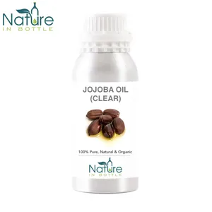 Organic Jojoba Oil Clear | Clear jojoba Wax | Clear Simmondsia chinensis Seed Oil - Pure Natural Cold Pressed Carrier Oils