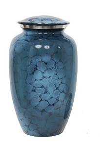 Urne funéraire classique à trois bandes en aluminium étain - Product Image 2