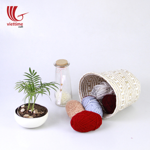 Blanc Stockage Ventre Panier En Gros Naturels fabriqués au Vietnam - Product Image 4