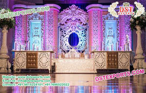 Real oro rojo Combo boda escenario decoración de última tendencia bodas etapas decoraciones - Product Image 6