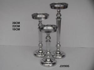 Portavelas de pilar de dos tamaños de aluminio fundido, pulido de espejo para fiesta en casa, decoración de boda, artesanías de Metal hechas a mano para Navidad - Product Image 2