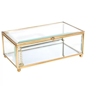 Nouvelle arrivée boîte à bijoux décorative en verre avec des tailles personnalisées aux prix de gros pour les bijoux - Product Image 2