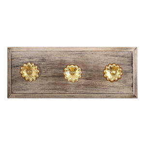 ตะขอผ้าแก้วไม้ออกแบบทำด้วยมือ WHK-1029ทอง - Product Image 1