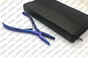 Kit de pinces pour extensions de cheveux en acier inoxydable bleu - Product Image 2