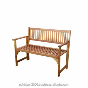 2023 Silla de ocio de calle al aire libre moderna tradicional patas de aleación de aluminio de hierro fundido banco de jardín de Hotel comercial de madera maciza - Product Image 1