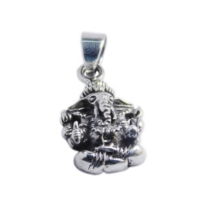 Colgante de Plata de Ley 925 pura Lord Ganesa, joyería de plata, colgantes y dijes de joyería fina de plata de ley sólida - Product Image 1