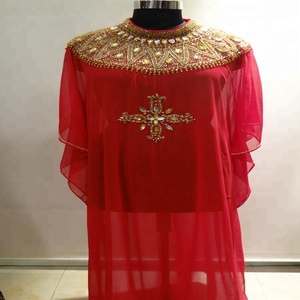Broderie perlée longue Kaftan arabe Jalabiya Farasha fantaisie vente en gros Kaftan Abaya robe - Product Image 6