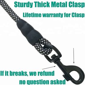 Laisse en Nylon pour chien, robuste et épais, laisse pour animaux de compagnie, 5 pieds - Product Image 6