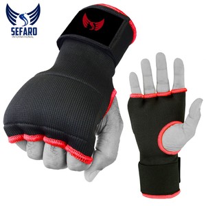 Gants de MMA et de boxe en cuir PU personnalisés en gros Gants d'entraînement de poinçonnage d'exercices de fitness avec logo personnalisé Gants gagnants Scène sportive - Product Image 3
