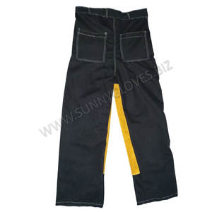 Pantalon de sécurité pour soudeurs / Pantalon de soudeur en cuir fendu / Pantalon de sécurité en cuir - Product Image 2