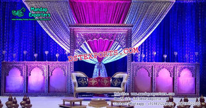 Decoración de escenario de boda india antigua decoración de escenario de boda impresionante decoración de escenario de matrimonio - Product Image 4