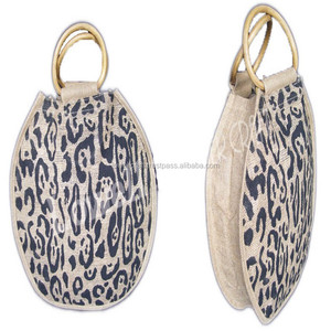 Sac fourre-tout en jute personnalisé à imprimé animal Lowellcraft.com avec fermeture éclair et sans doublure - Product Image 2