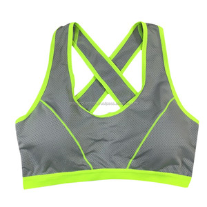 Sujetador deportivo con relleno doble para niñas, sostén deportivo de Material elástico para el cuerpo - Product Image 3