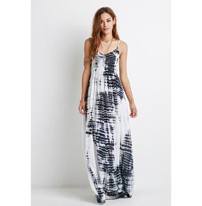 Exportateur de vêtements pour femmes Rayon Tie Dye Beach Wear Spaghetti Maxi Dress - Product Image 1