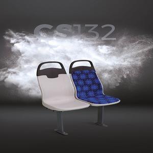 Siège de bus en plastique gris essentiel GS 132, accessoire certifié ISO9001:2000, 420 mm - Product Image 1