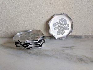 ชุดที่รองแก้วโลหะ,สำหรับรองแก้วกาแฟดอกไม้ชบาราคาต่ำ - Product Image 4