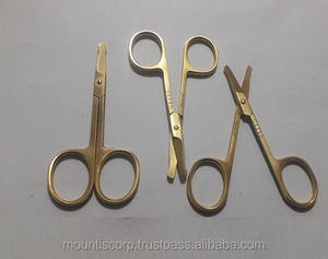 Ceja tijeras de seguridad/Tijeras de seguridad para Barba bigote nariz oído ceja de acero inoxidable - Product Image 2