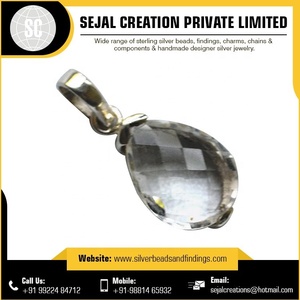925 Sterling Silver <b>Crystal</b> <b>Pendant</b> With Gemstone Elegant <b>Pendants</b> & Charms - Product Image 5