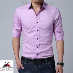 Chemise homme Anti-rides, coupe ajustée, sexy, écologique, des images de Steve & James, collection - Product Image 2