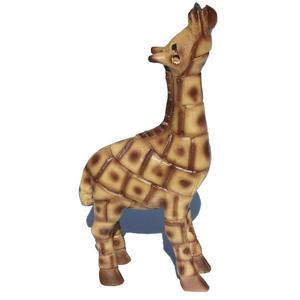 Estatua de jirafa de madera de cedro tallada a mano grande escultura de colección de arte tribal étnico popular para decoración del hogar cajas de madera carteles de pared - Product Image 1