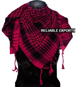 100% coton Made Top Vente Design Attrayant Gland Hommes Foulards de Mode Arabe Écharpe Par Fabricant Indien