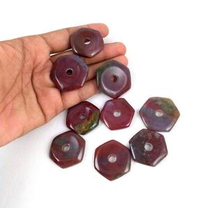 5 piezas de ágata Natural jaspe piedra preciosa suave forma Octágono cabujones fabricación de joyas colección de piedra corte de estilo - Product Image 4