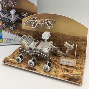Rompecabezas de papel DIY 3D-Modelo Mars Curiosity Rover con cohetes, satélites y Rovers para niños - Product Image 5