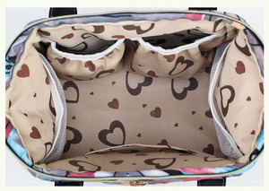 Mochila portátil impermeable al por mayor, bolsa de pañales de nailon, bolsa de pañales impermeable de lona de lujo para viaje personalizada para mamá - Product Image 5