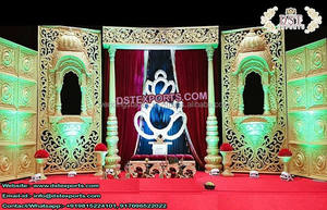 Tradicional boda marcos etapa decoración de boda tradicional escenario del sur de la India estilo etapas fabricante - Product Image 3