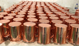 king Best High Quality New Design Copper Mule <b>Mugs</b> Best for Drink Ware Mule <b>Mugs</b> Hammered Design with Handle - Product Image 5