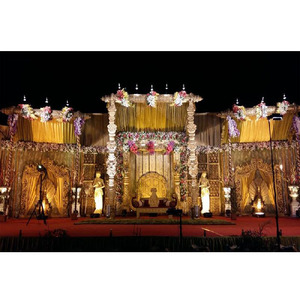 Grand Visual Indian Wedding Stage Set Decoración de eventos para eventos de bodas - Product Image 1