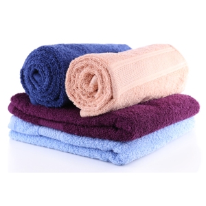 Serviettes absorbantes de qualité à l'exportation Serviette de bain en coton de belle couleur Serviettes de bain brodées pour la salle de bain Fournisseur indien - Product Image 1