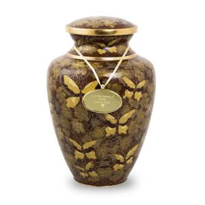 Papillon doré commémoratif en métal laiton pour adultes, cendres funérailles humaines, urnes de crémation, Style américain/européen - Product Image 1