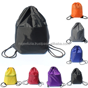 Factory <b>Cheap</b> Polyester Drawstring Bag Custom Promotional Cotton Gym String Bag Backpack - Product Image 2
