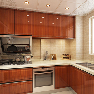 Design Moderni di Mobili da Cucina Modulari con Piano di Lavoro in Marmo Artificiale, Cerniere e Cestelli <span class=keywords><strong>per</strong></span> Piccole <span class=keywords><strong>Cucine</strong></span> - Product Image 4