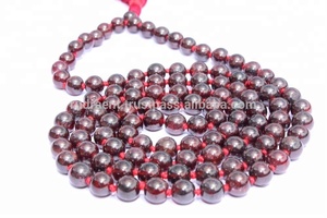 Rudra เพชรพลอย unisex ลูกปัด108โกเมนจักระสร้อยคอไข่มุกเพชรแบบสายโซ่ประเภทโยคะมาลาของขวัญสำหรับศาสนาพุทธ - Product Image 4