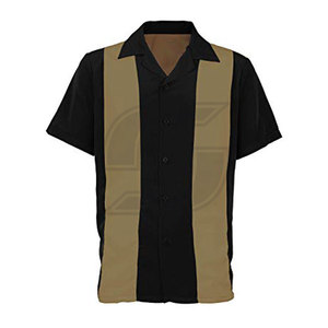 เสื้อโบวลิ่งสำหรับผู้ชายน้ำหนักเบาตัดและเย็บเสื้อเชิ้ตและเสื้อสีเรียบพร้อมโลโก้ที่กำหนดเองราคาขายส่ง - Product Image 6