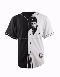 เสื้อเบสบอลดีไซน์ล่าสุด แบบยูนิเซ็กซ์ ออกแบบเองได้ ระบายอากาศ แห้งเร็ว ไซส์ใหญ่ ต้านเชื้อแบคทีเรีย คอวี ผ้ายืดสแปนเด็กซ์/โพลีเอสเตอร์ - Product Image 6