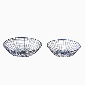Cesta de almacenamiento de hierro forjado multiusos, utensilios de cocina y cesta de frutas, cesta de encimera de granja, Material metálico - Product Image 1