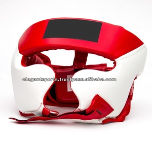 Protection de tête en cuir réglable de haute qualité coque de protection rembourrée souple sans attirail pour produit OEM de boxe - Product Image 3